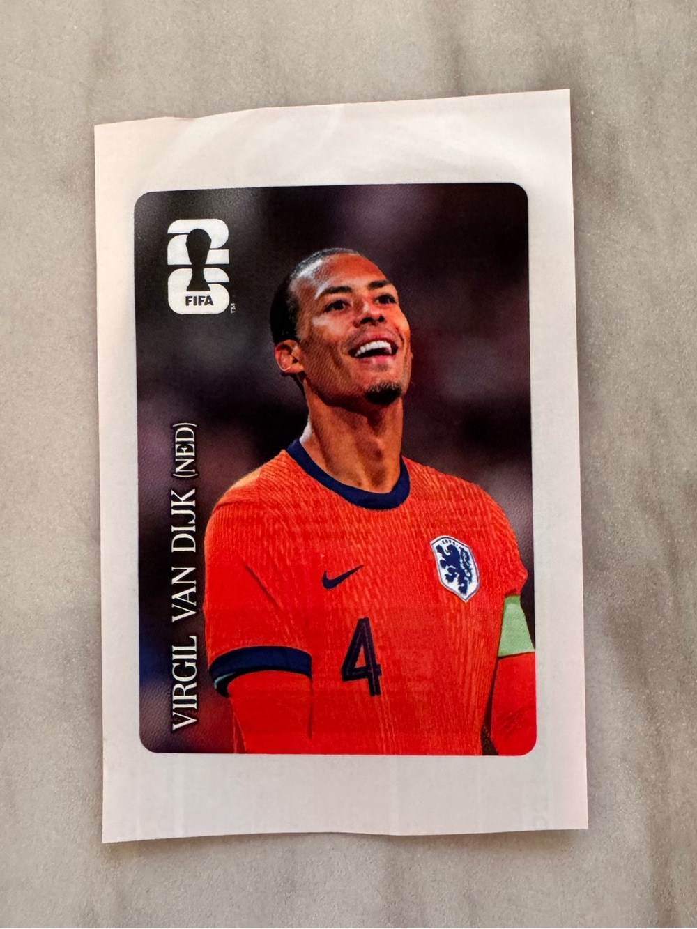 Coca-Cola Panini FIFA World Cup 2026 Promo Sticker - Virgil Van Dijk (NED)
